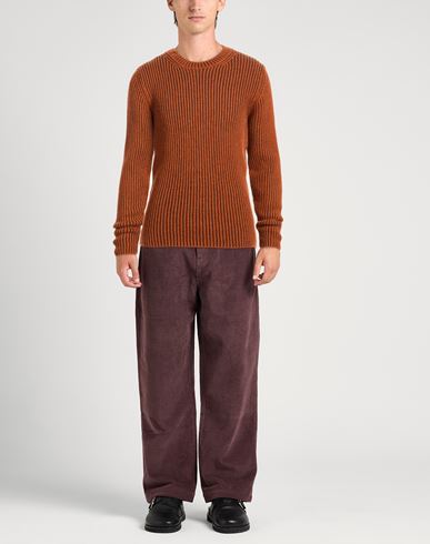 Man Sweater Orange Size 44 Virgin Wool