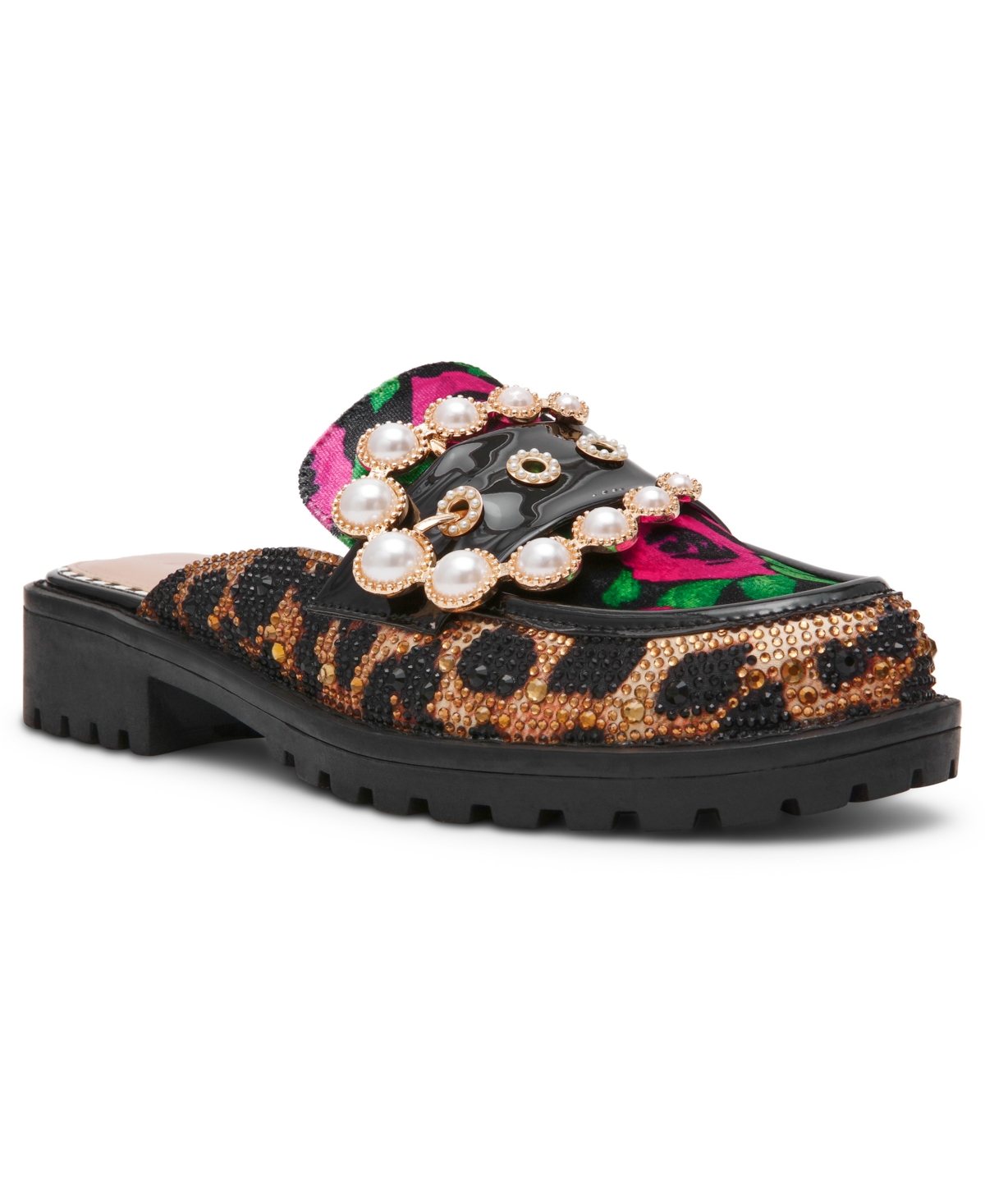 Women's Barton Slip-On Mules - Pink/Green Multi