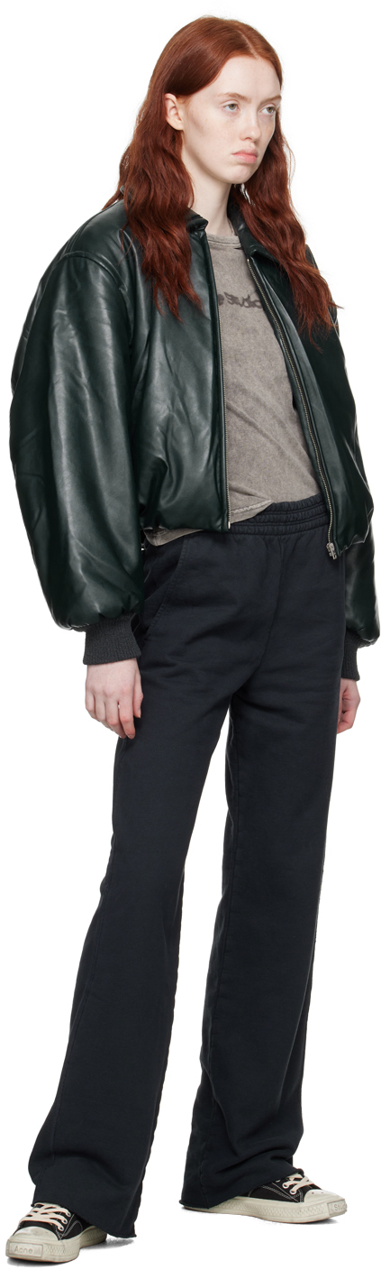 Acne Studios Black Printed Sweatpants