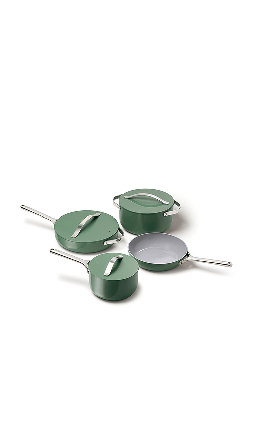 Caraway LOT DE CASSEROLES NON-TOXIC CERAMIC NON-STICK COOKWARE SET en Sage