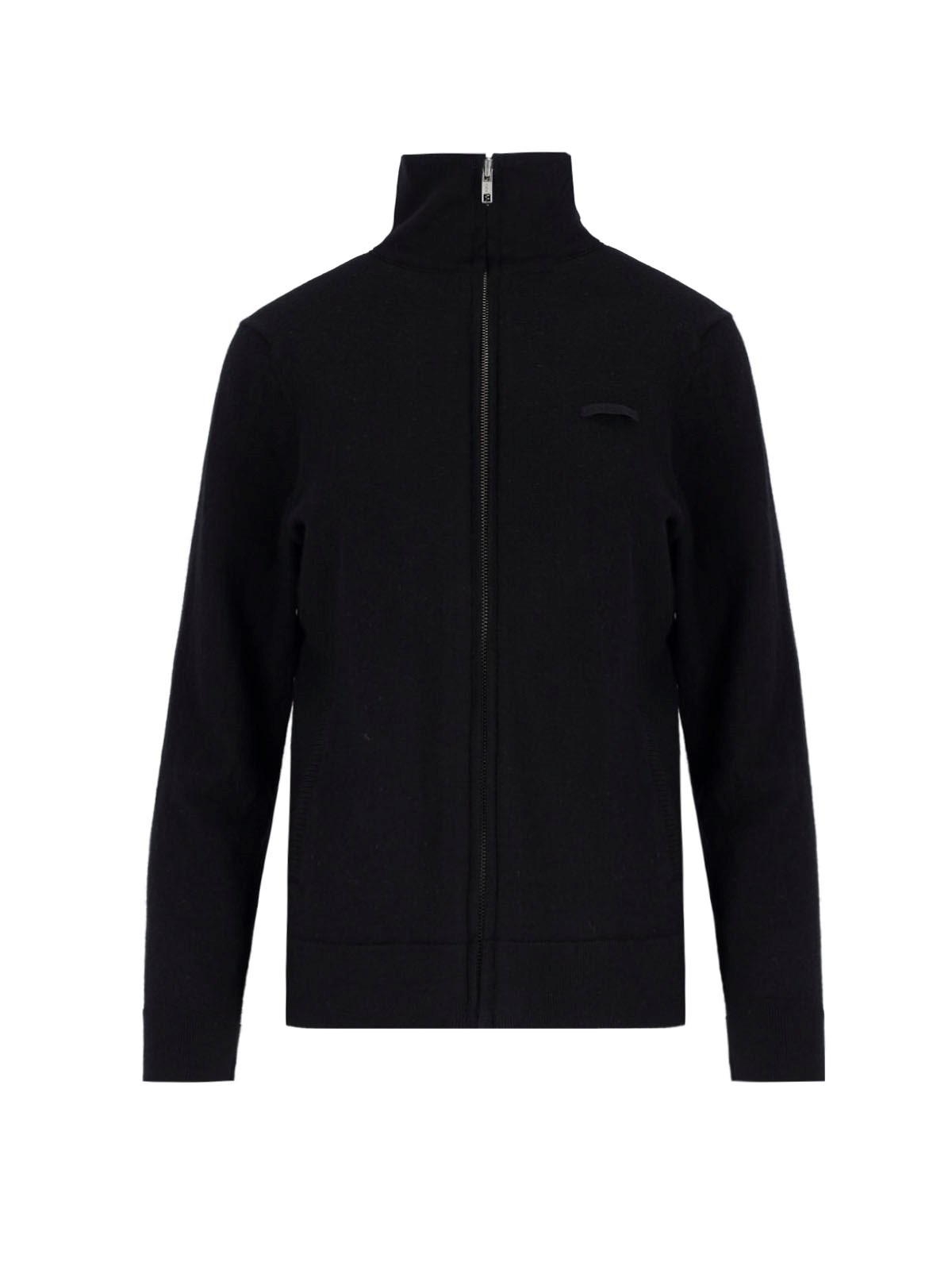 High Neck Zip Sweater