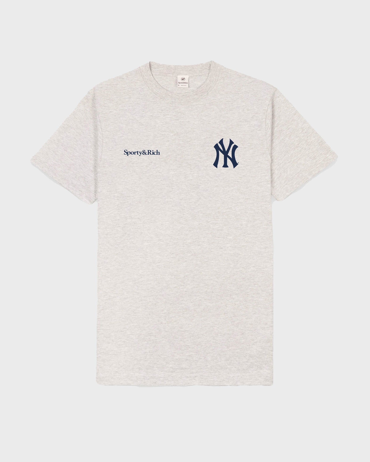 Sporty & Rich T-shirt Yankees Curve Grey