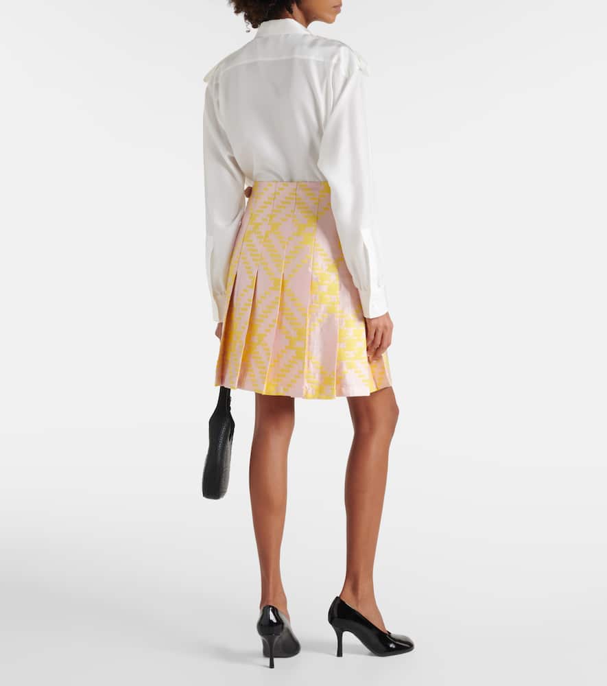 Checked miniskirt