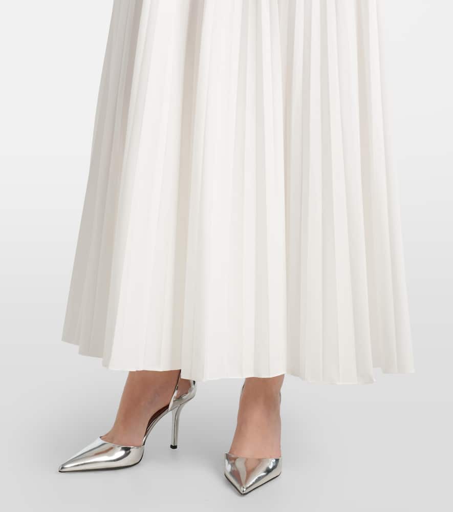 Arie strapless cotton-blend midi dress