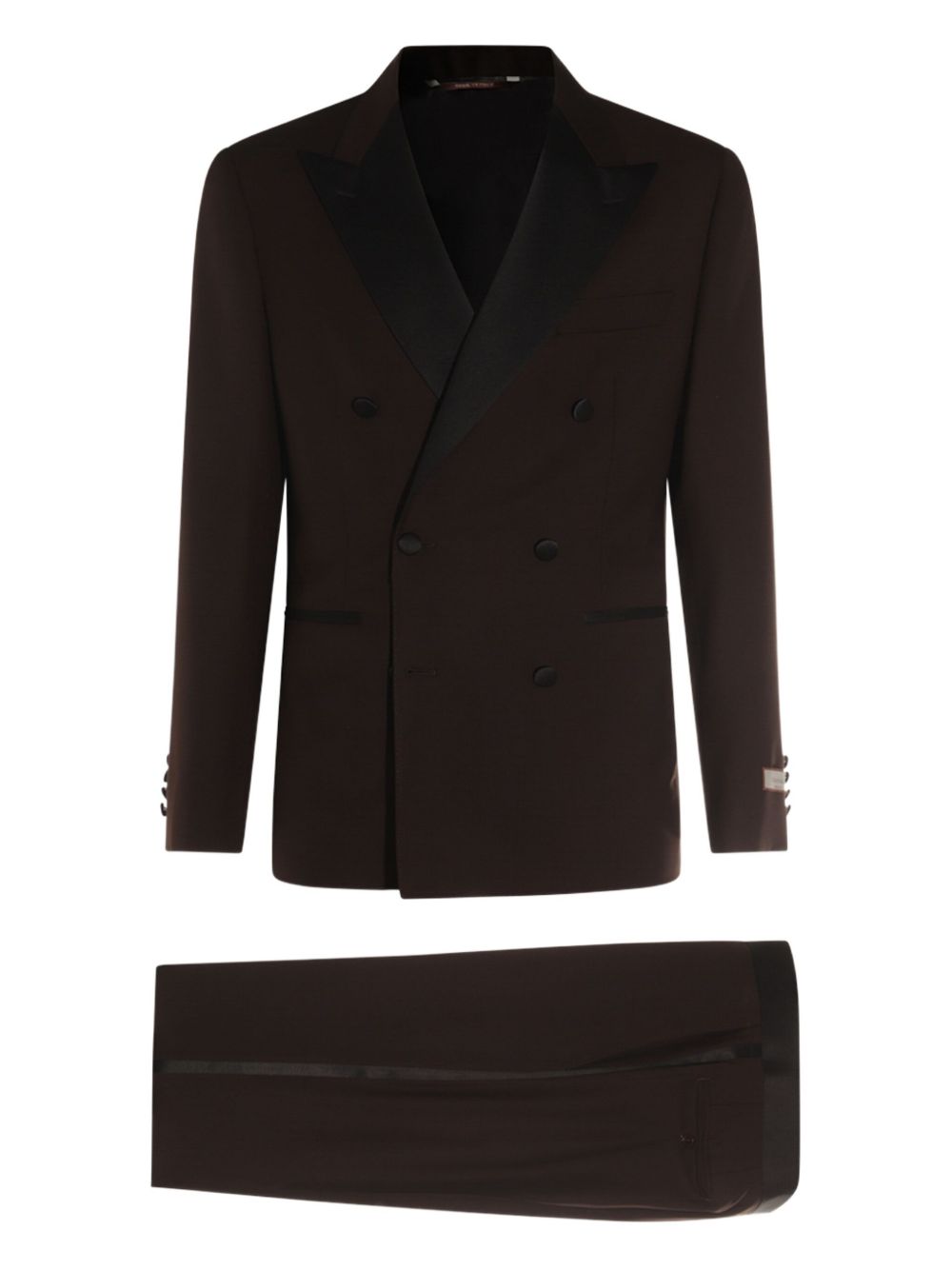 Canali wool suit - Brown