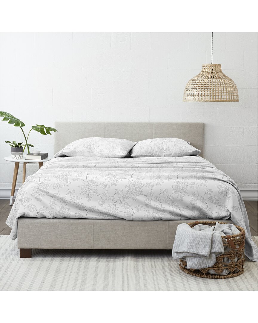 Premium Ultra Soft Vine Pattern 4Pc Bed Sheet Set