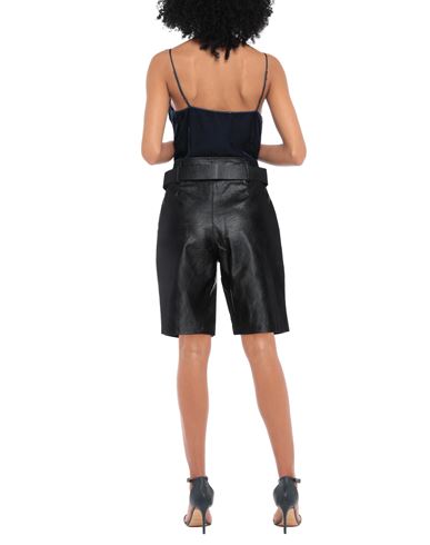 Odì Odì Woman Shorts & Bermuda Shorts Black Size S Polyurethane, Viscose