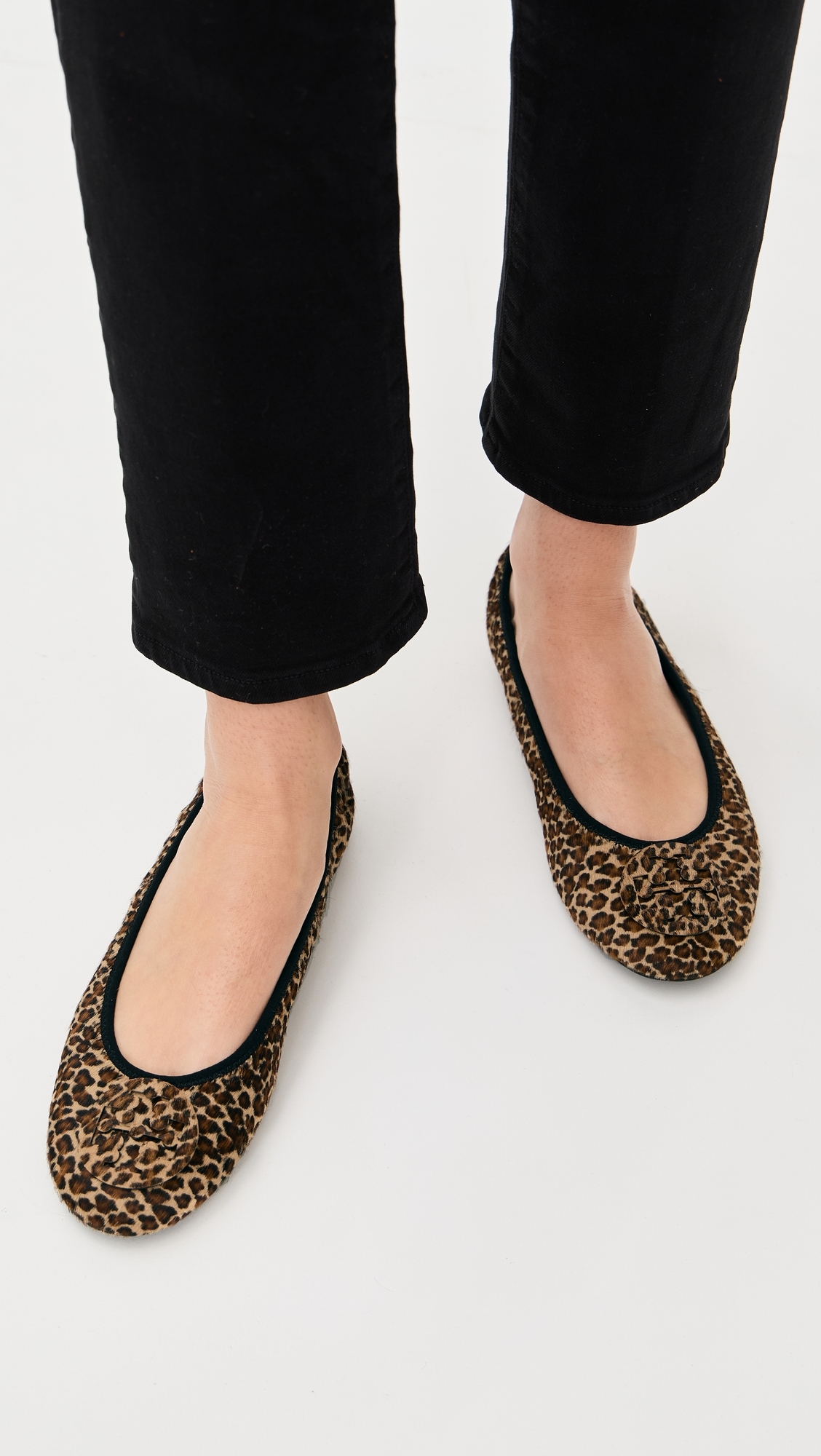 Reva Travel Ballet Flats Leopard Multi