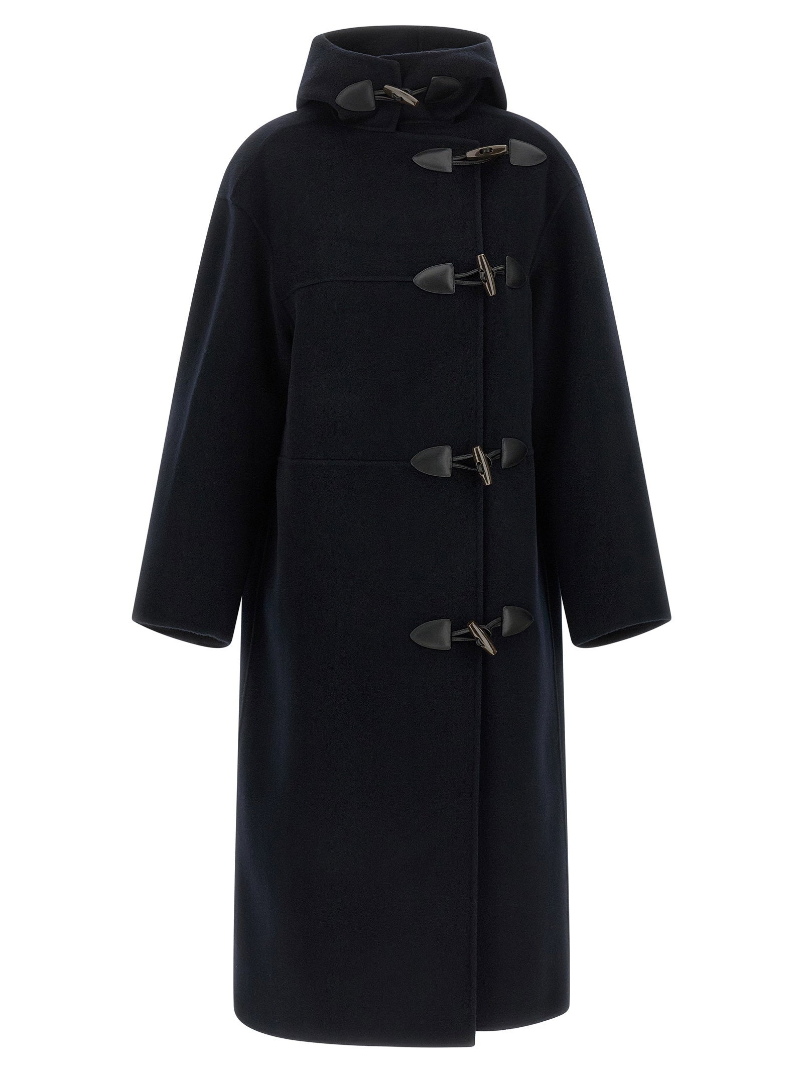 Wool-Cashmere Duffle Coat — Black