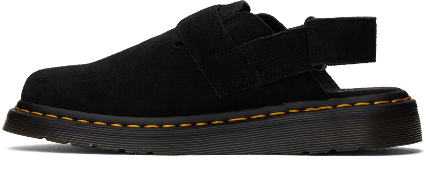 Dr. Martens Black Jorge II Suede Slingback Loafers