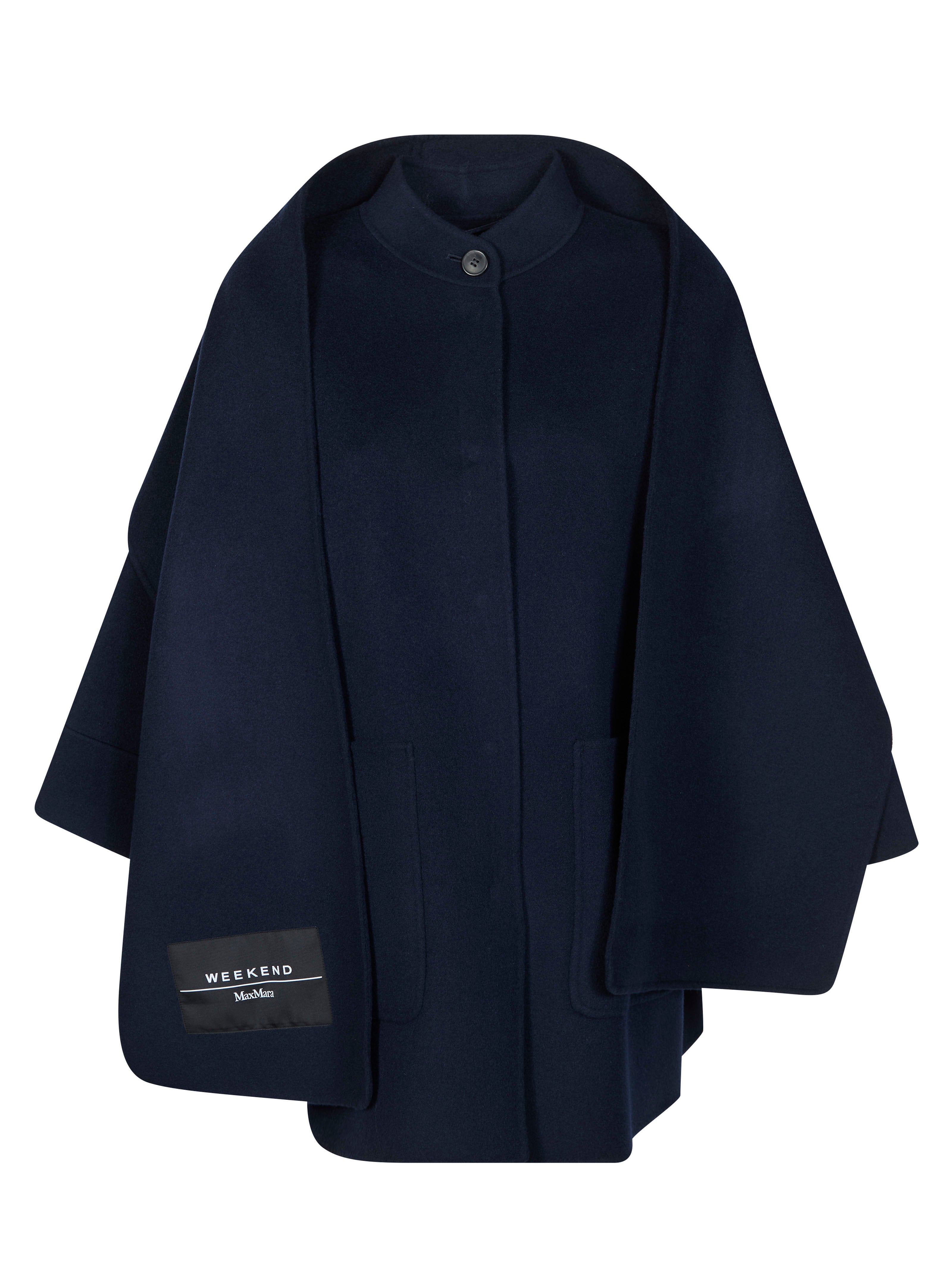 Elegant Double-Breasted Wool Coat for Women