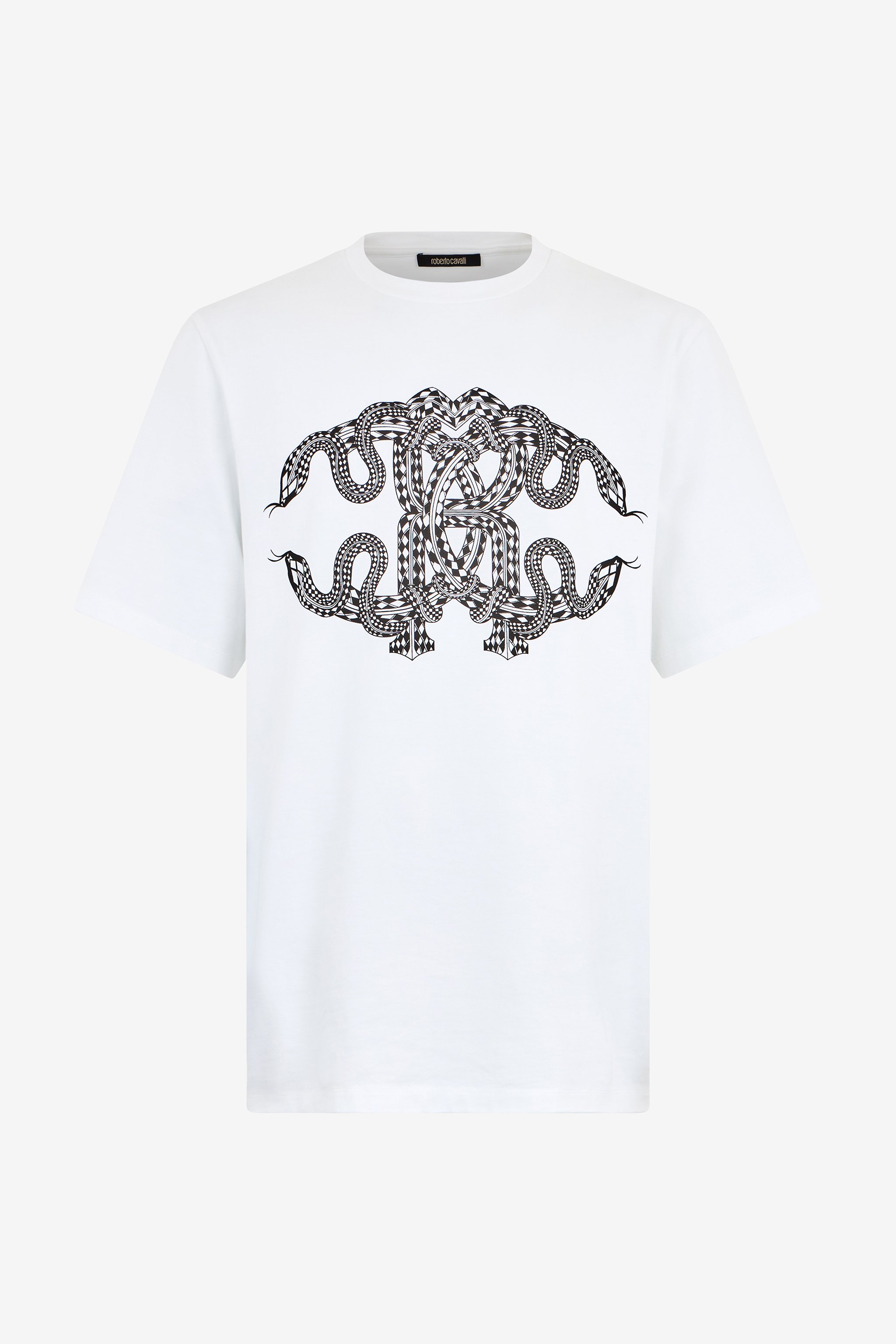 Snake-print Cotton T-shirt - Male T
