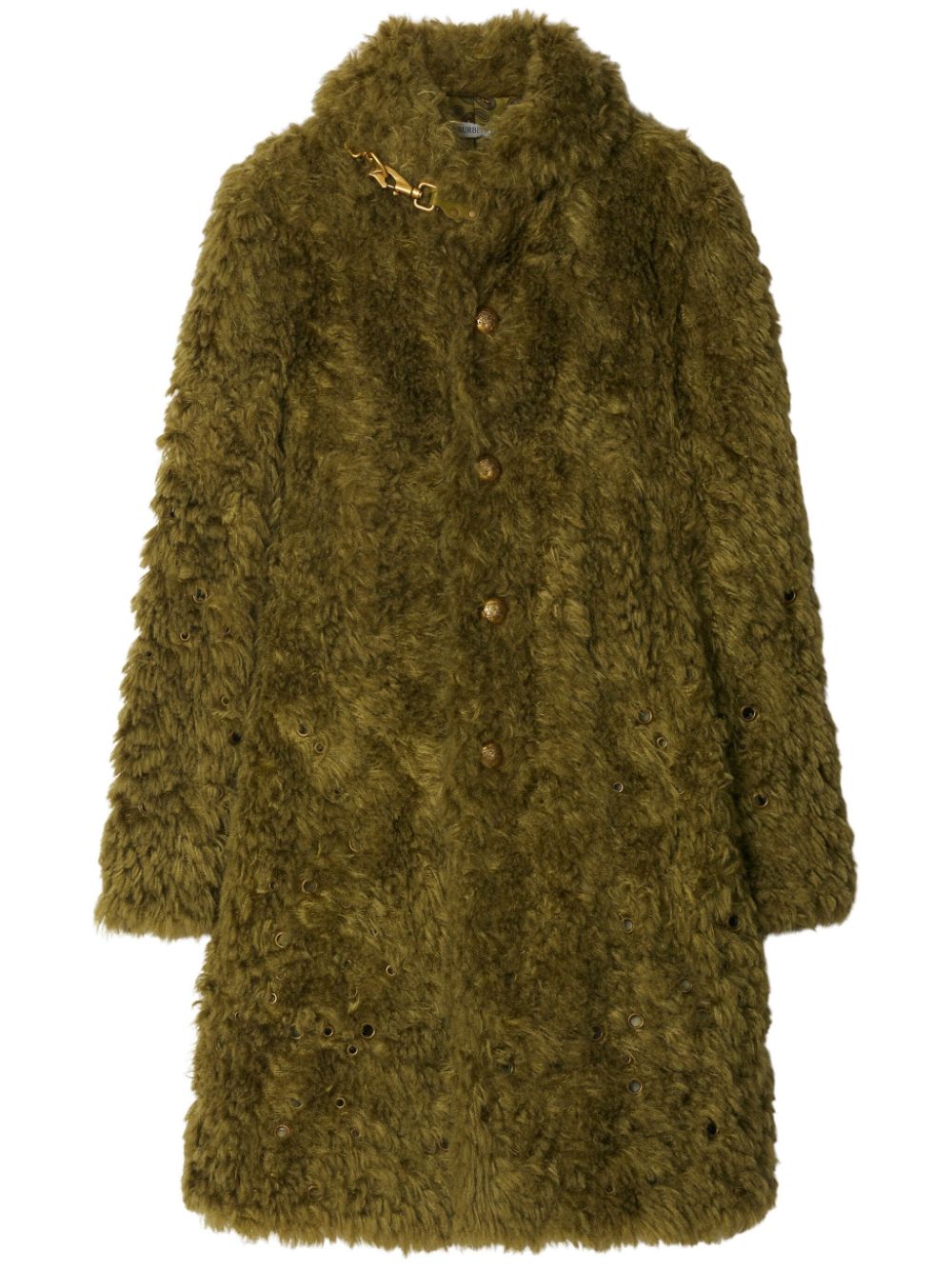 Faux-fur coat - Green