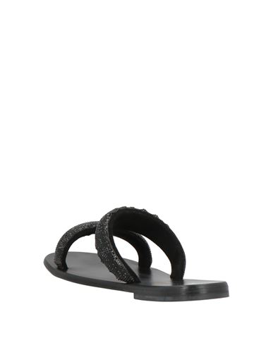 Woman Sandals Black Size 6 Textile fibers
