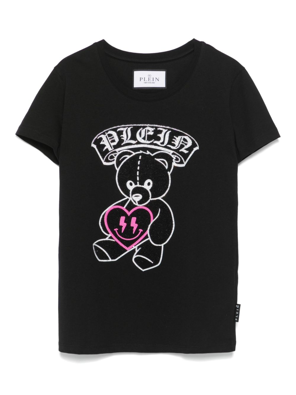 Rhinestoned T-shirt - Black