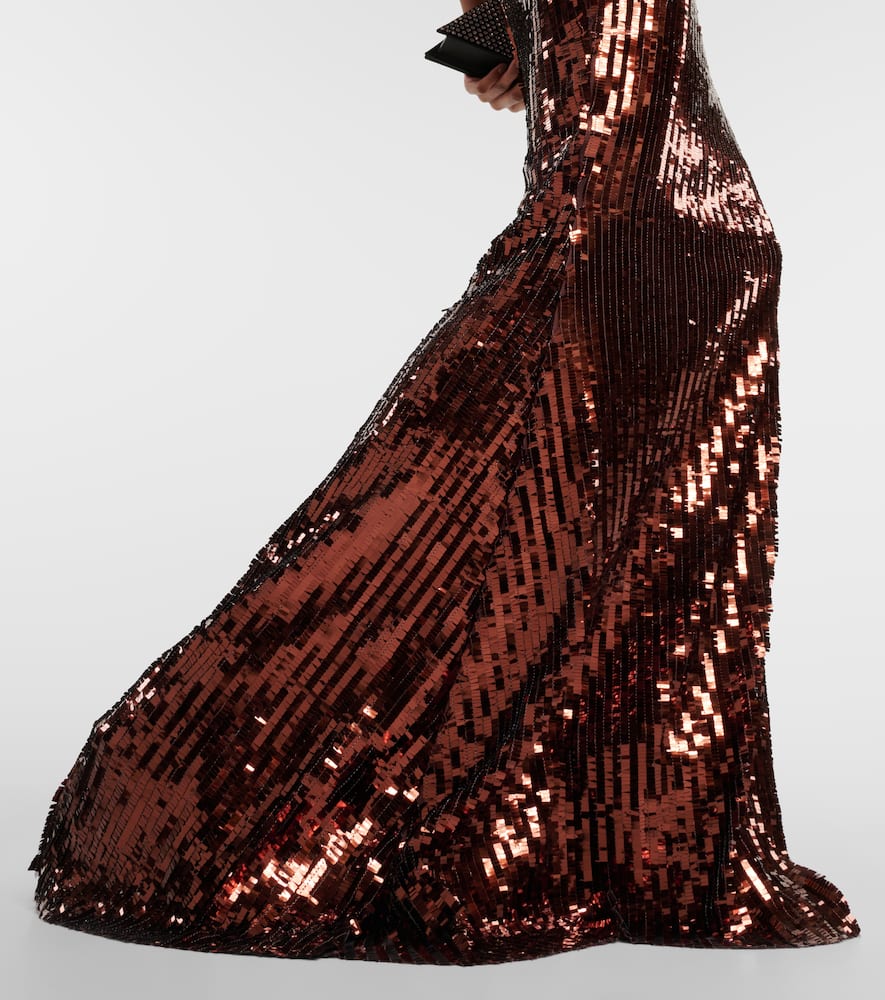 Ariel sequined maxi skirt