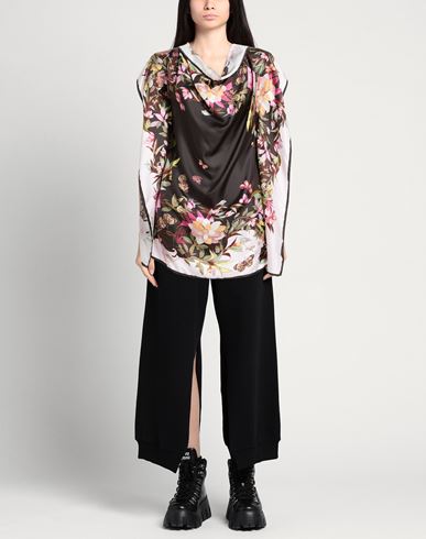 Woman Top Black Size M Silk, Cotton, Elastane