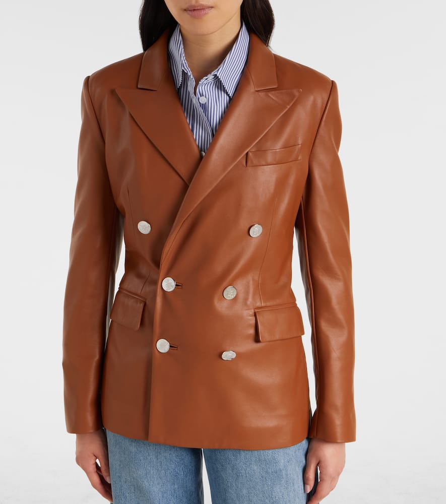 Camden leather blazer