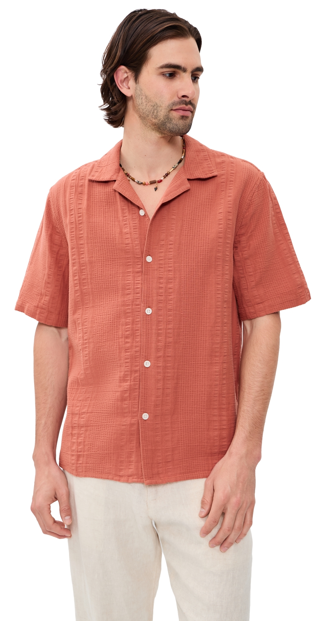 Double Weave Didcot Shirt Rust
