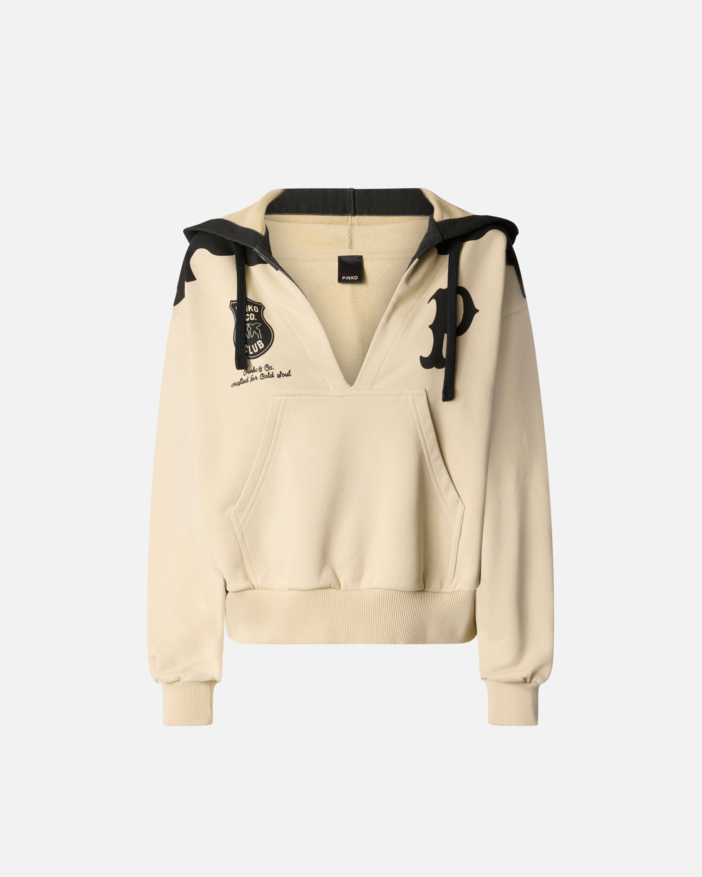 V-neck hoodie - L