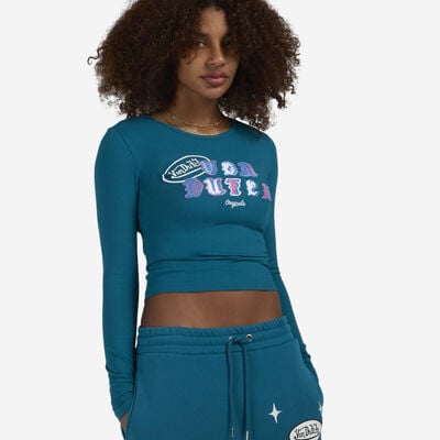 Women's Ransom Long Sleeve T-Shirt in Blue