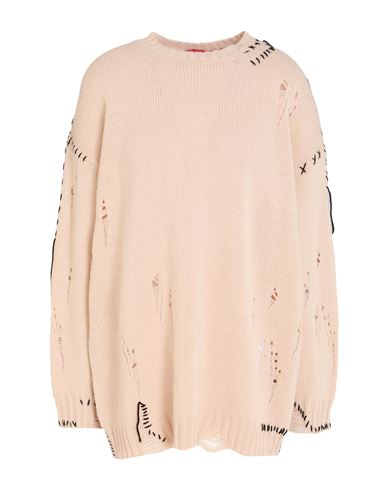 Woman Sweater Cream Size L Acrylic, Alpaca wool, Wool