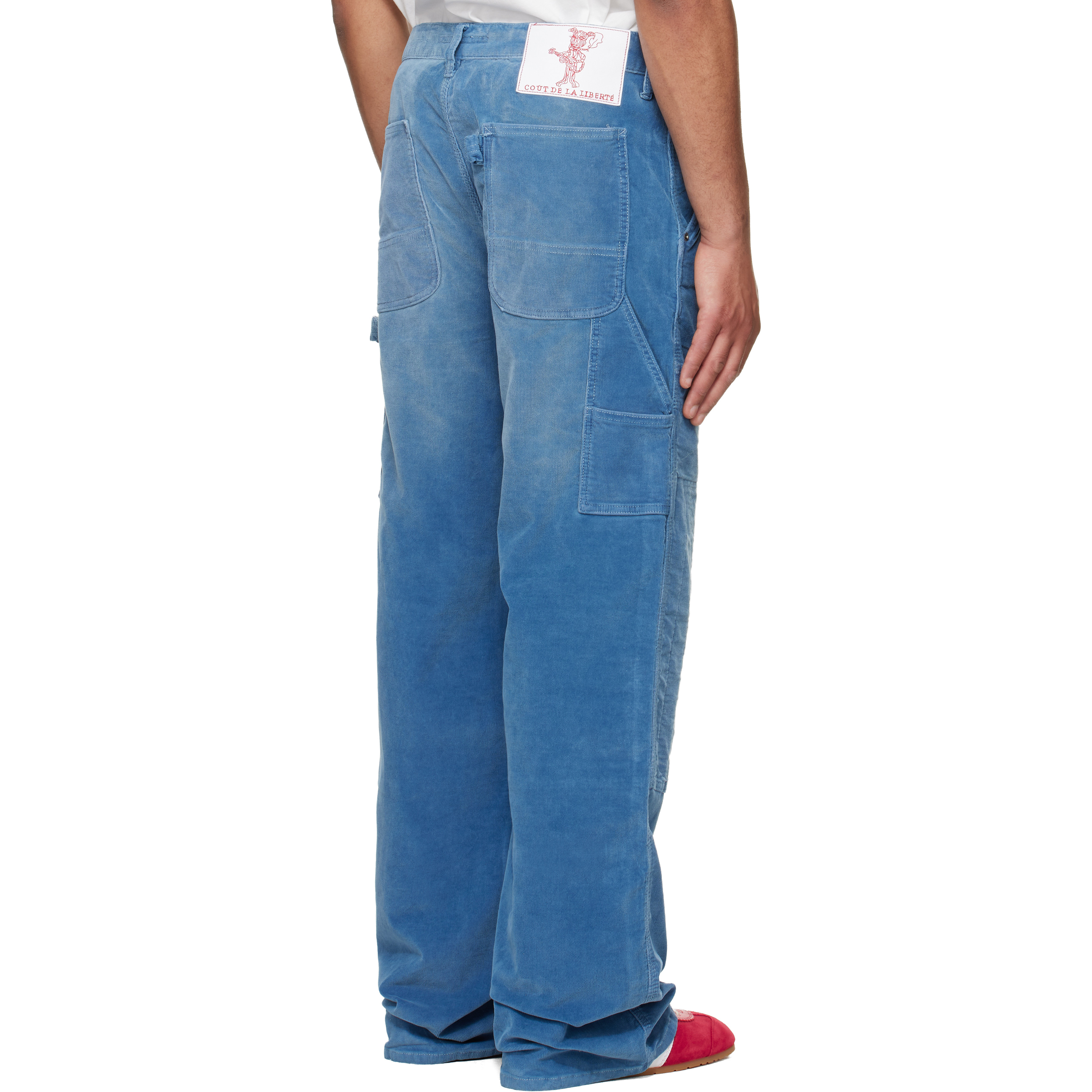 Blue Eli Corduroy Painter Trousers