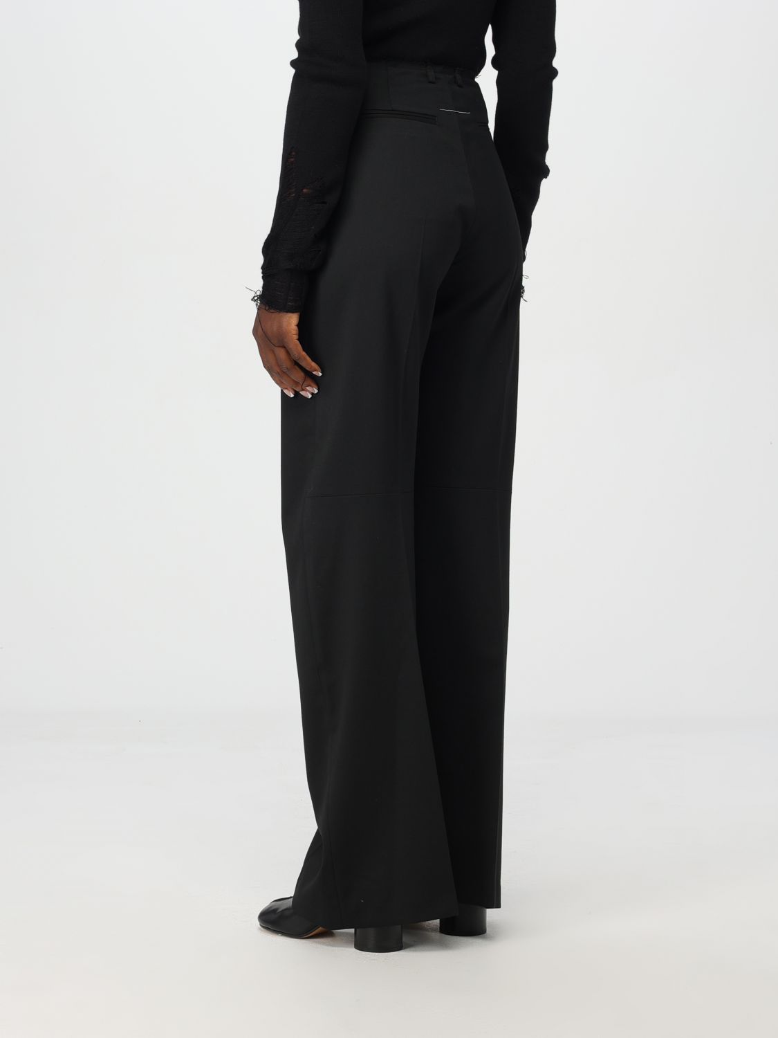 Single-stitch trousers - Black