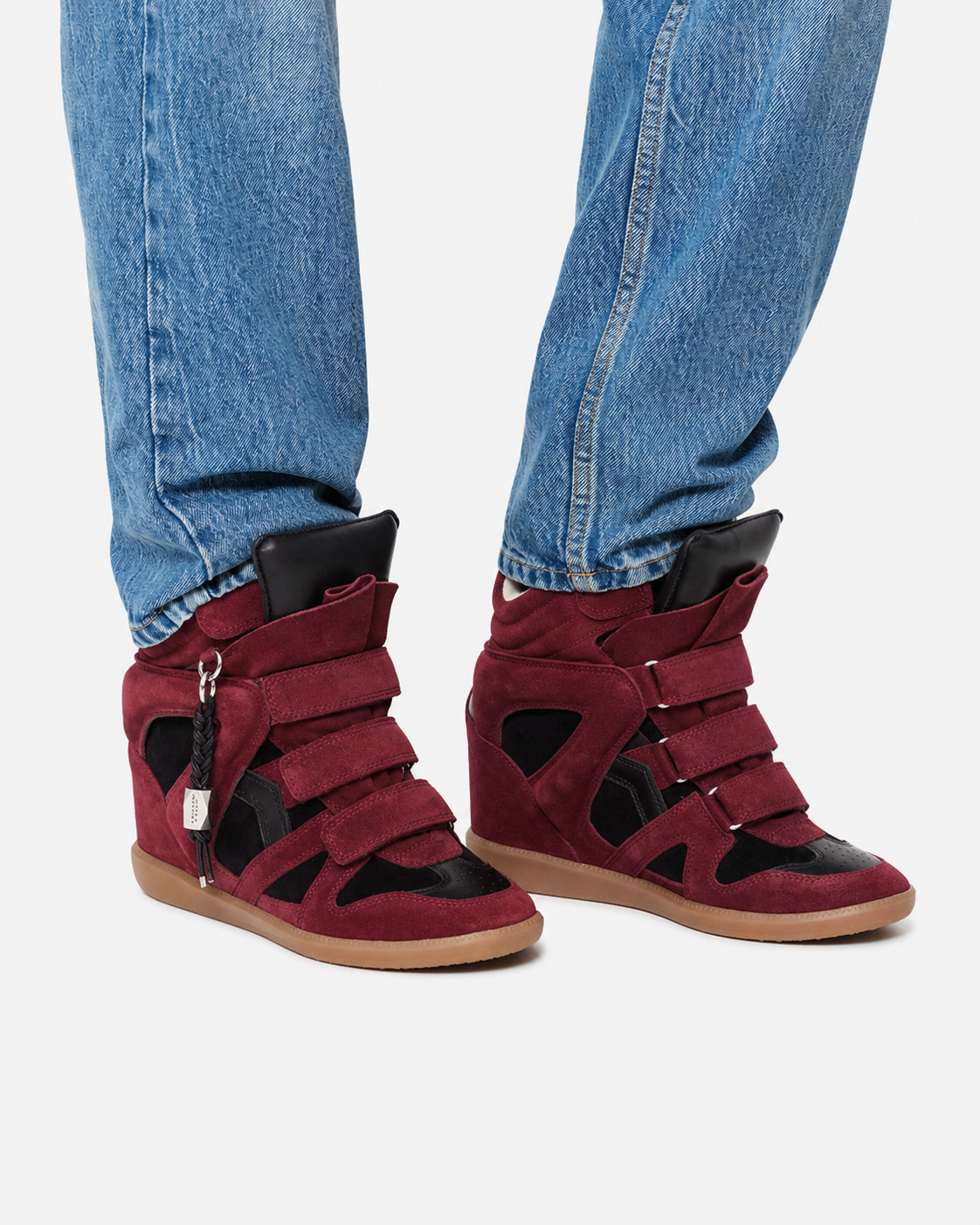 Bekett Ring Sneakers - Women - Burgundy-black - Size 35 -