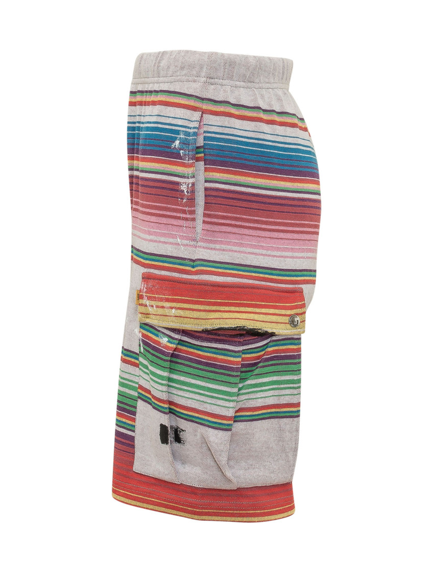 Multicolor Stripes Shorts