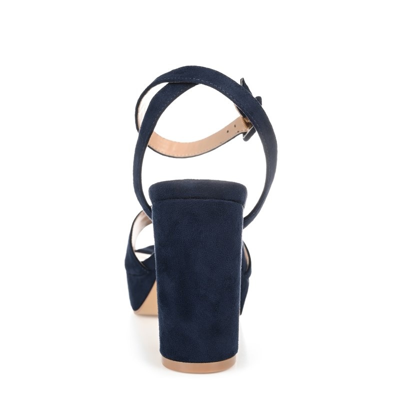 Women's Nairri Platform Dress Sandals (Blue Synthetic)