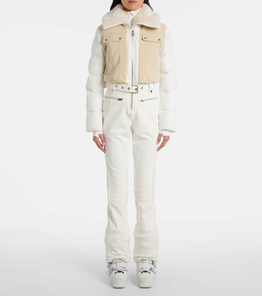 Karei corduroy-trimmed ski suit