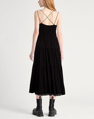 Woman Midi dress Black Size 2 Cotton
