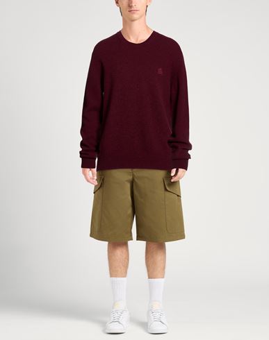 Man Sweater Burgundy Size L Virgin Wool