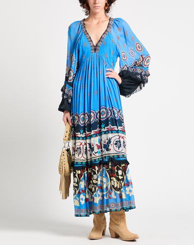 Woman Maxi dress Blue Size M Viscose