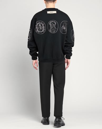 Man Sweatshirt Charcoal Size L Cotton