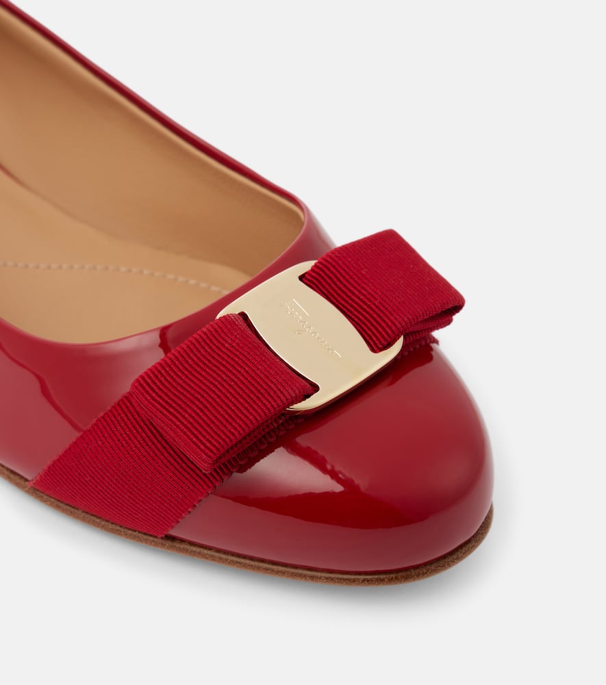 Ferragamo Varina patent leather ballet flats