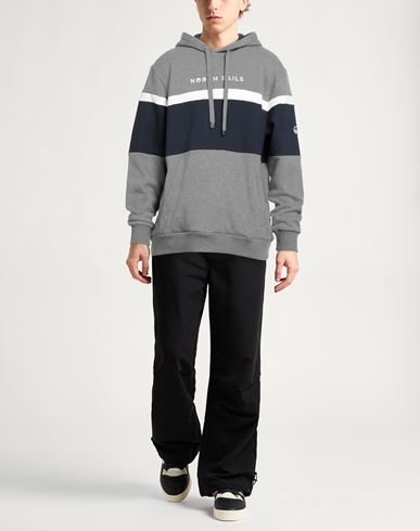 North Sails Man Sweatshirt Grey Size L Cotton