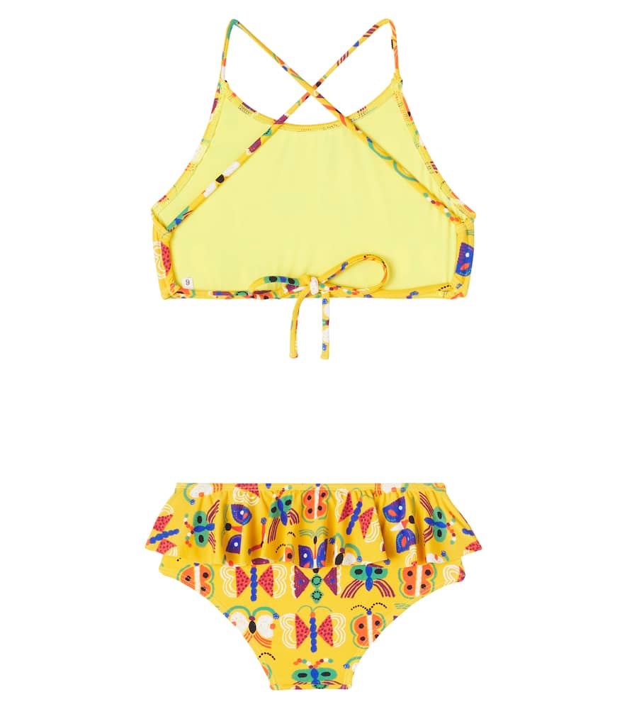 Fábula Printed ruffle-trimmed bikini