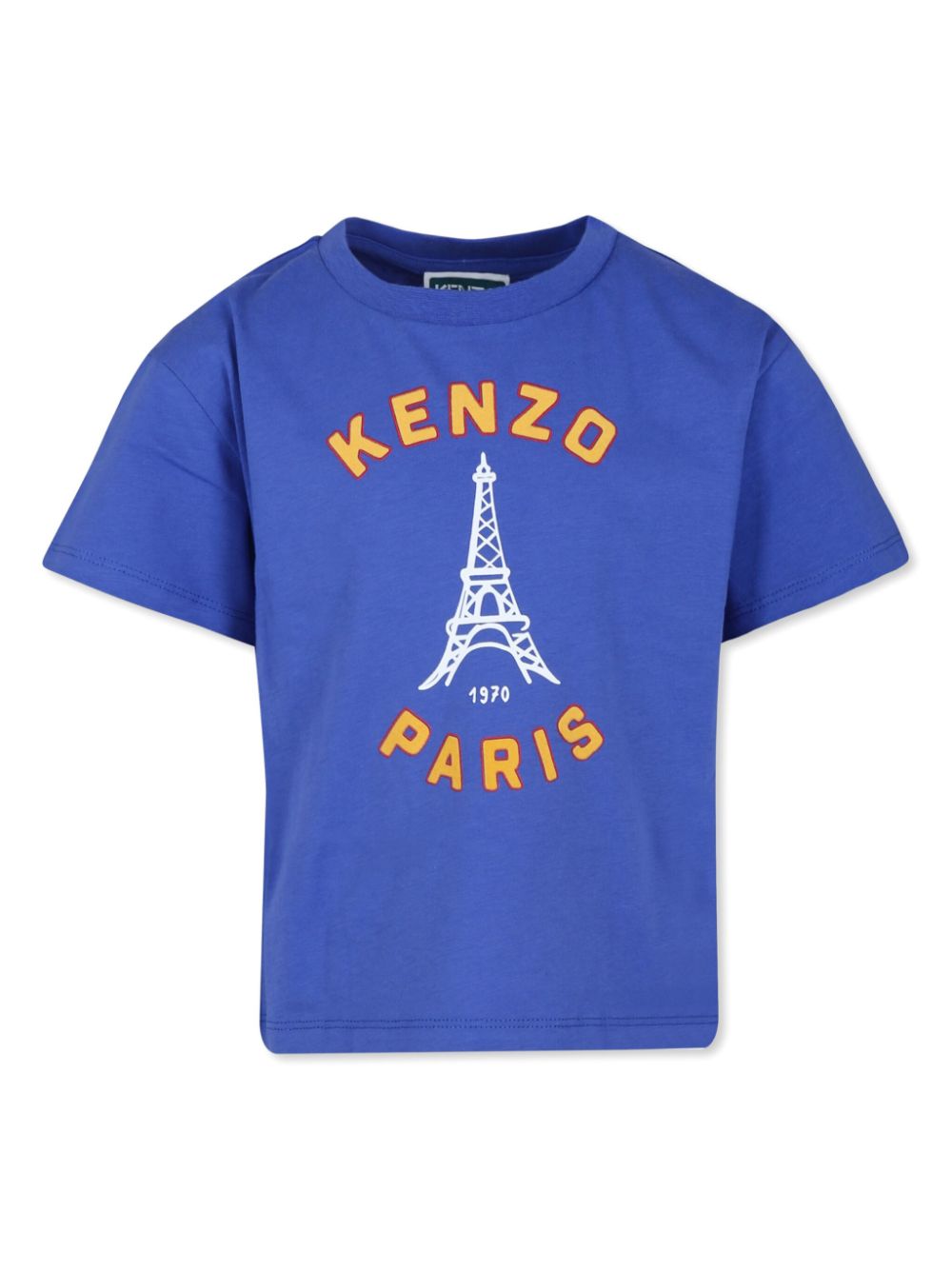 Logo-print organic cotton T-shirt - Blue