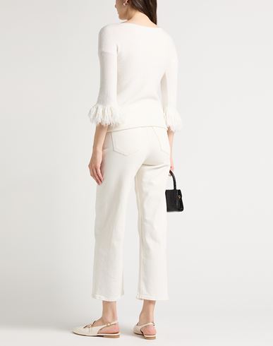 Woman Sweater White Size S Virgin Wool, Polyamide, Cashmere, Elastane