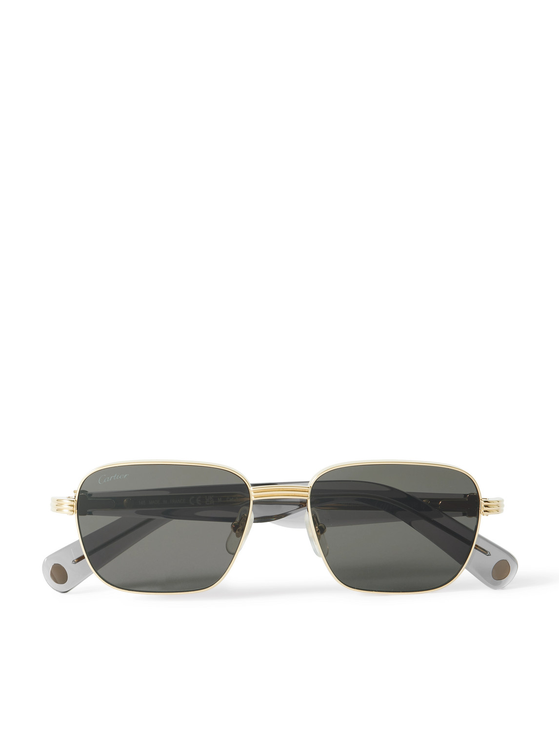 Première De Cartier D-Frame Recycled-Acetate and Gold-Tone Sunglasses