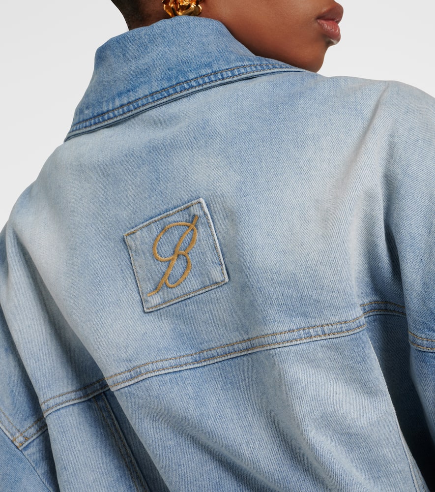 Denim bomber jacket
