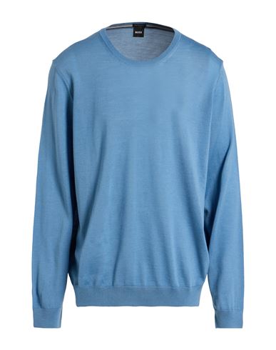Man Sweater Light blue Size 3XL Virgin Wool