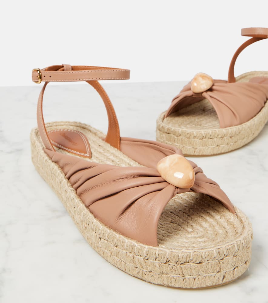 Gleam leather espadrille sandals