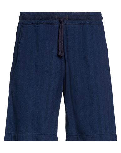 Man Shorts & Bermuda Shorts Midnight blue Size 28 Cotton