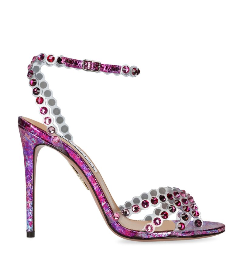 Metallic Tequila Plexi Sandals 105