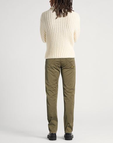 Roÿ Roger's Man Pants Military green Size 30 Cotton, Lyocell, Elastane