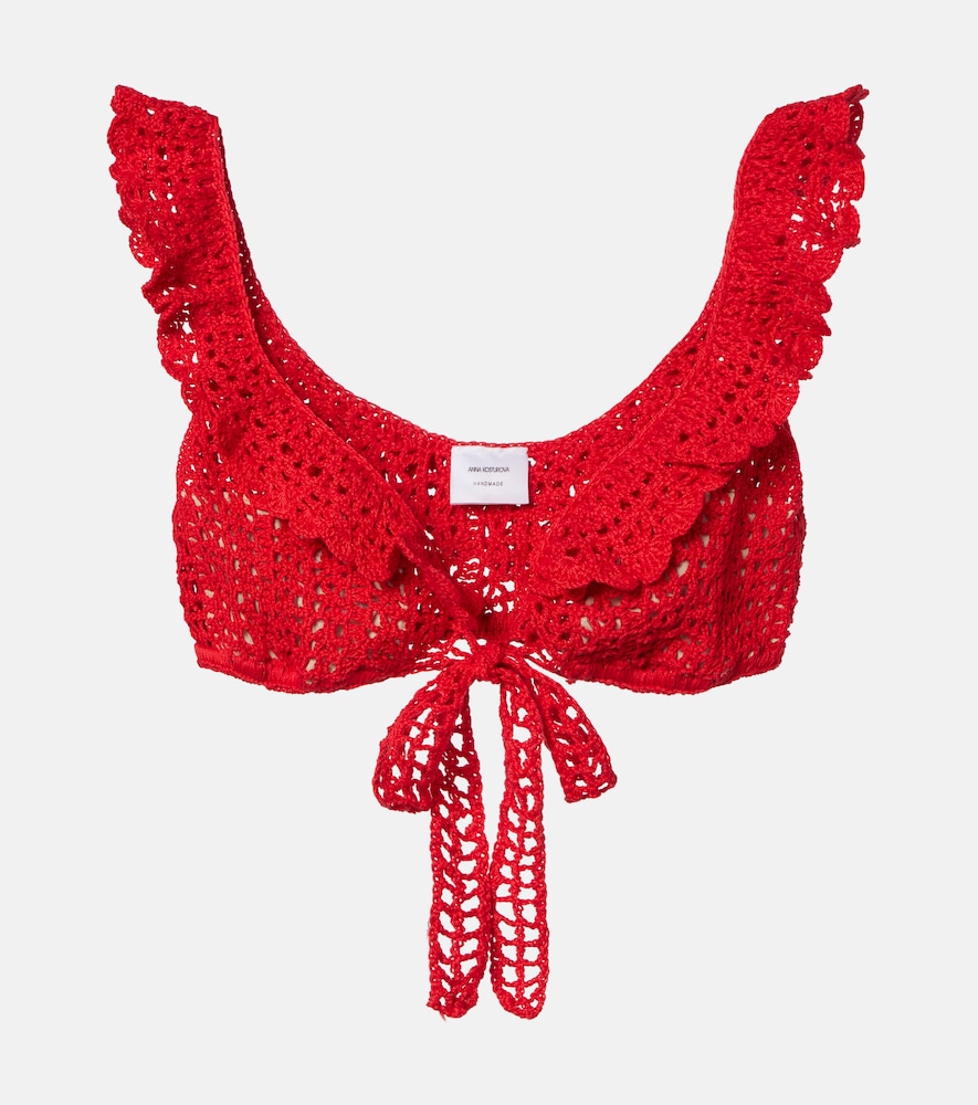 Crochet cotton bra top