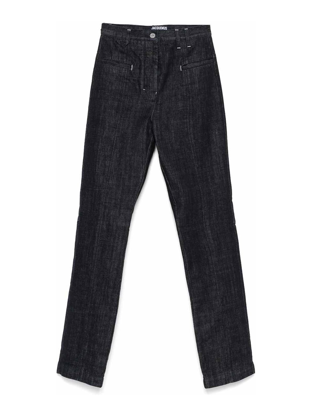 Straight Jeans In Dark Blue Denim